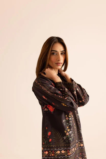 Stitched 2 Piece Printed Shirt and Trouser – Elegant Floral Fusion