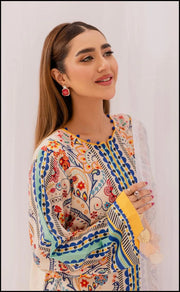 Stitched 2‑Piece Printed Shirt & Trouser – Sunshine Paisley Harmony