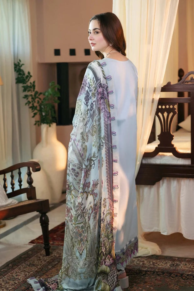 Blue Belle – 3PC Lawn Dress with Chikankari and Bamber Chiffon Dupatta