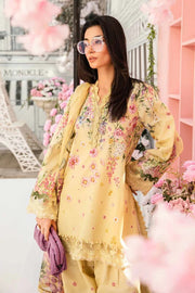 Sunlit Charm – 3 Piece Yellow Lawn Suit with Embroidered Patti & Chiffon Dupatta