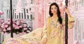 Sunlit Charm – 3 Piece Yellow Lawn Suit with Embroidered Patti & Chiffon Dupatta