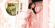Maria.B Summer 2025 Lawn with 3 Piece Rosy Pink Unstitched Embroidered Ensemble