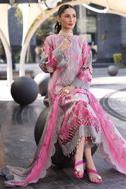 Luxury Digital Print Linen 3 Piece Suit with Heavy Embroidery & Printed Dupatta